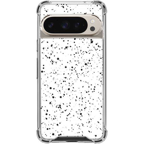 White Speckle Pixel 9/9 Pro Clear Case